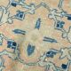 Tapis Persan Vintage Beige Et Bleu à Motifs Floraux, 301x388Cm