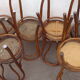 6 chaises bistrot bois courbé