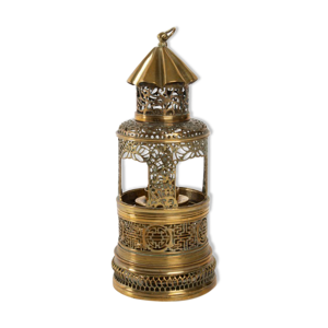 Lampe à opium en forme de lanterne