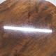 Table basse tripode 1960 scandinave vernis brillant bois acajou