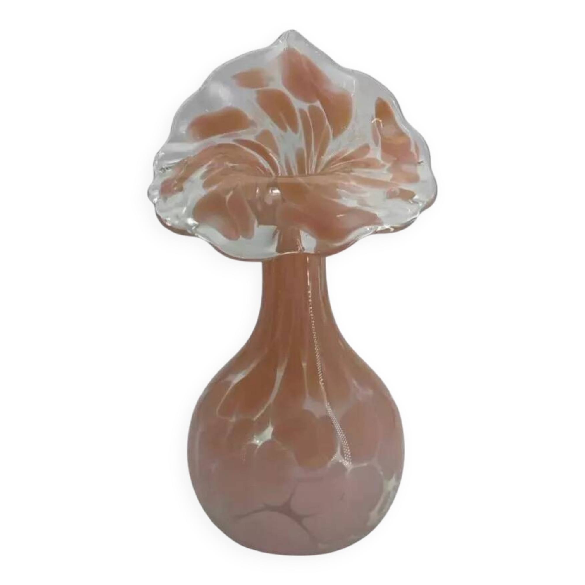 Vintage blown glass vase signed RGH (Römische Glashütte Linz)