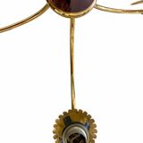 Vintage 4-light chandelier in chiseled glass