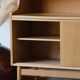 Renovated vintage Scandinavian oak library