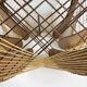 Scandinavian wooden and stretched wire suspension 70's