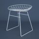 Wire KM05 Stool by Cees Braakman & Adriaan Dekker for Pastoe, 1960s