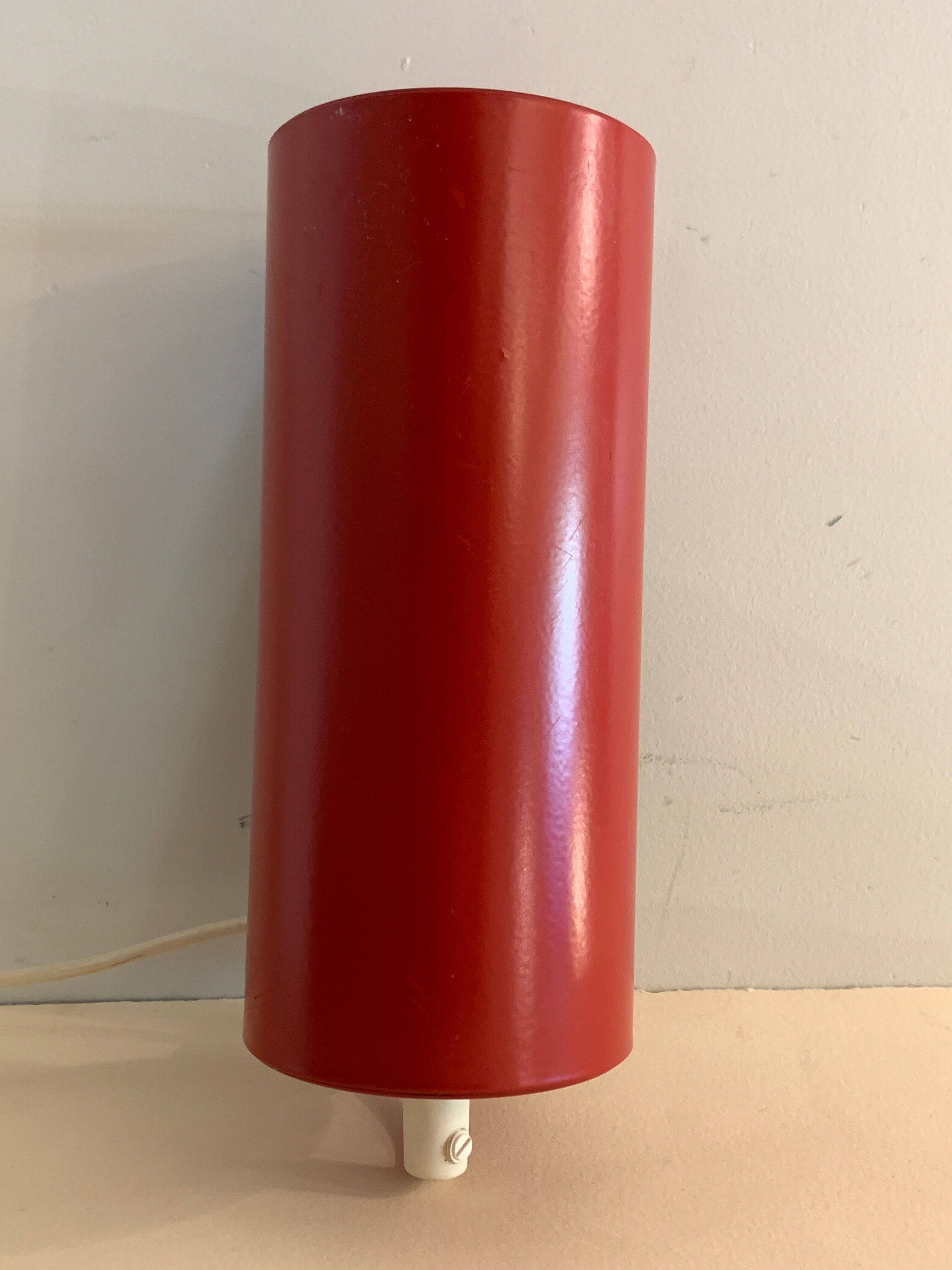 Wall lamp red roller Ikea 1980