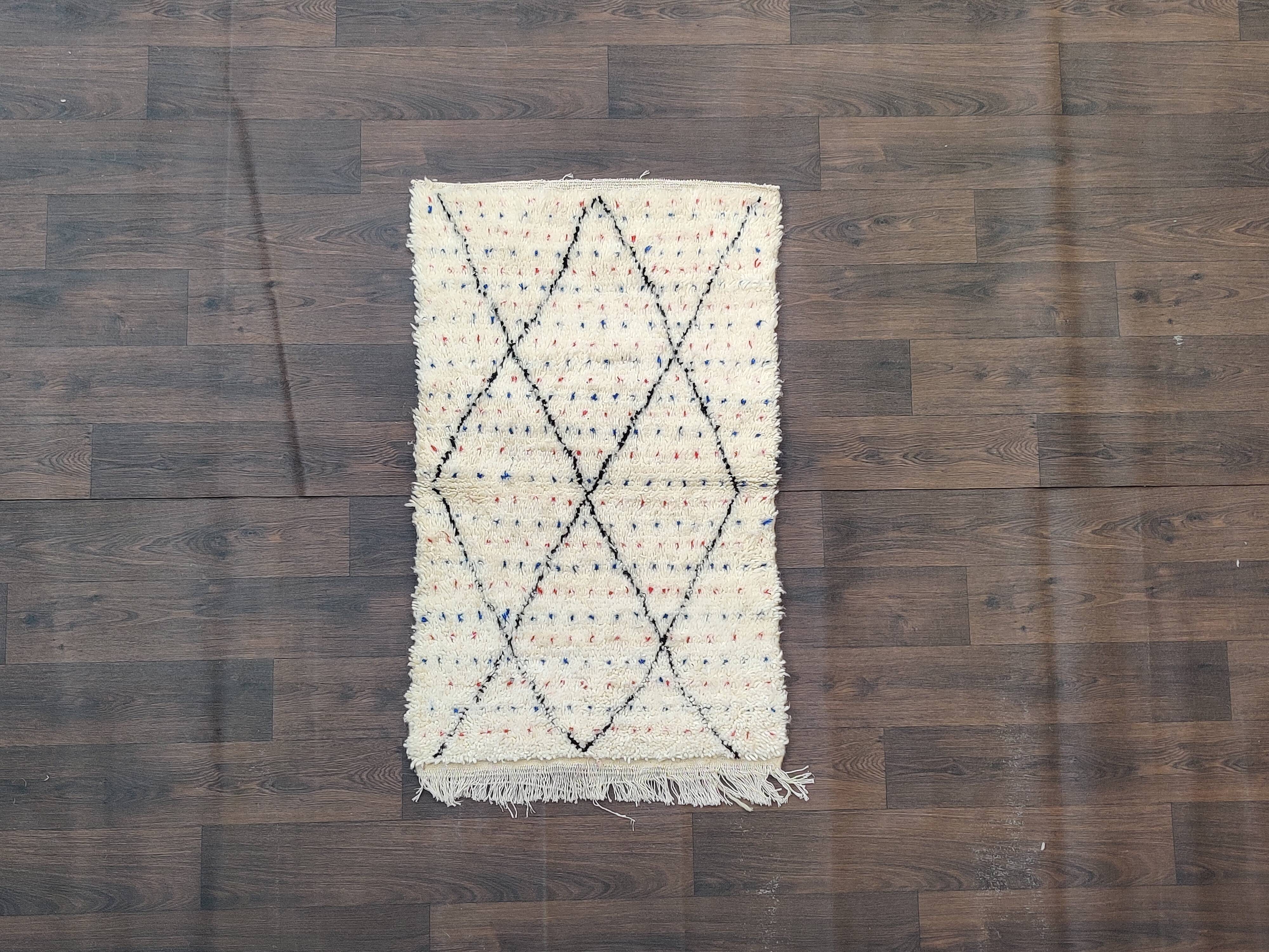 Berber bedroom carpet 75x125 cm