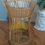 Vintage rattan servant