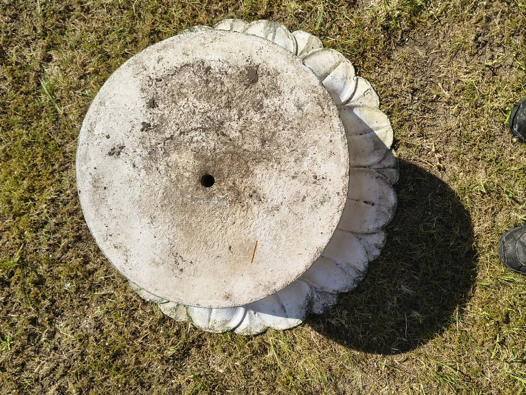 Ensemble de 2 pots à fleurs en beton