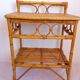 Pair of bamboo bedside tables