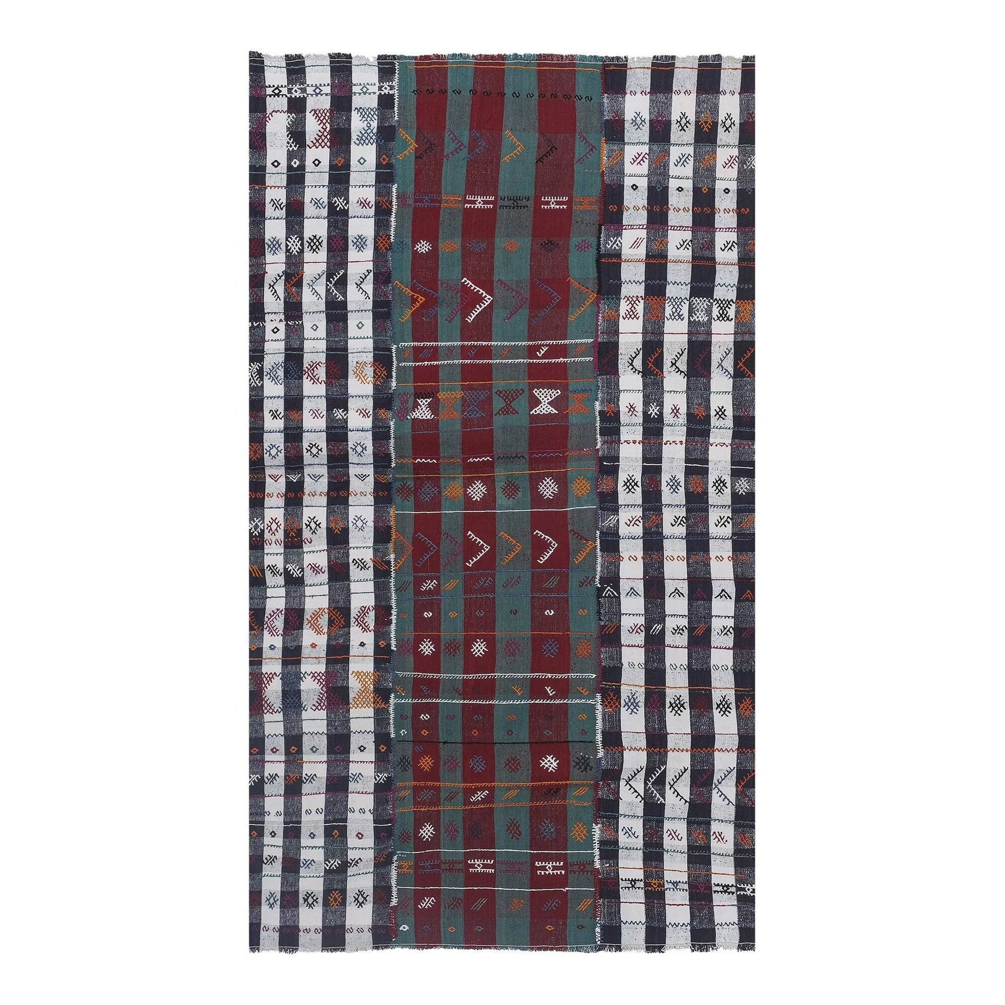 Vintage Turkish kilim, handwoven, 149x263 cm.