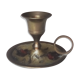 Vintage candlestick in brass cellar rat