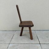 Chaise enfant tripode vintage brutaliste année 50