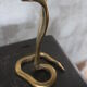 Candlestick zoomorphic snake cobra brass