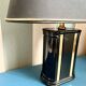 Vintage black & gold ceramic table lamp