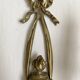 Pair of antique gilt bronze wall lights, Louis XVI style
