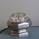Flower vase in glass VMC Reims and pewter bowl from Manoir Paris