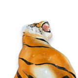 Tiger in glazed italian ceramic