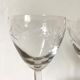 Wine glasses carved floral decoration
