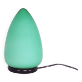 Lampe de table en forme d'oeuf en verre de Murano vert