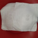 15 white damask towels with mongram