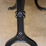 Vintage bistro table, stamped LAFA Aurillac.