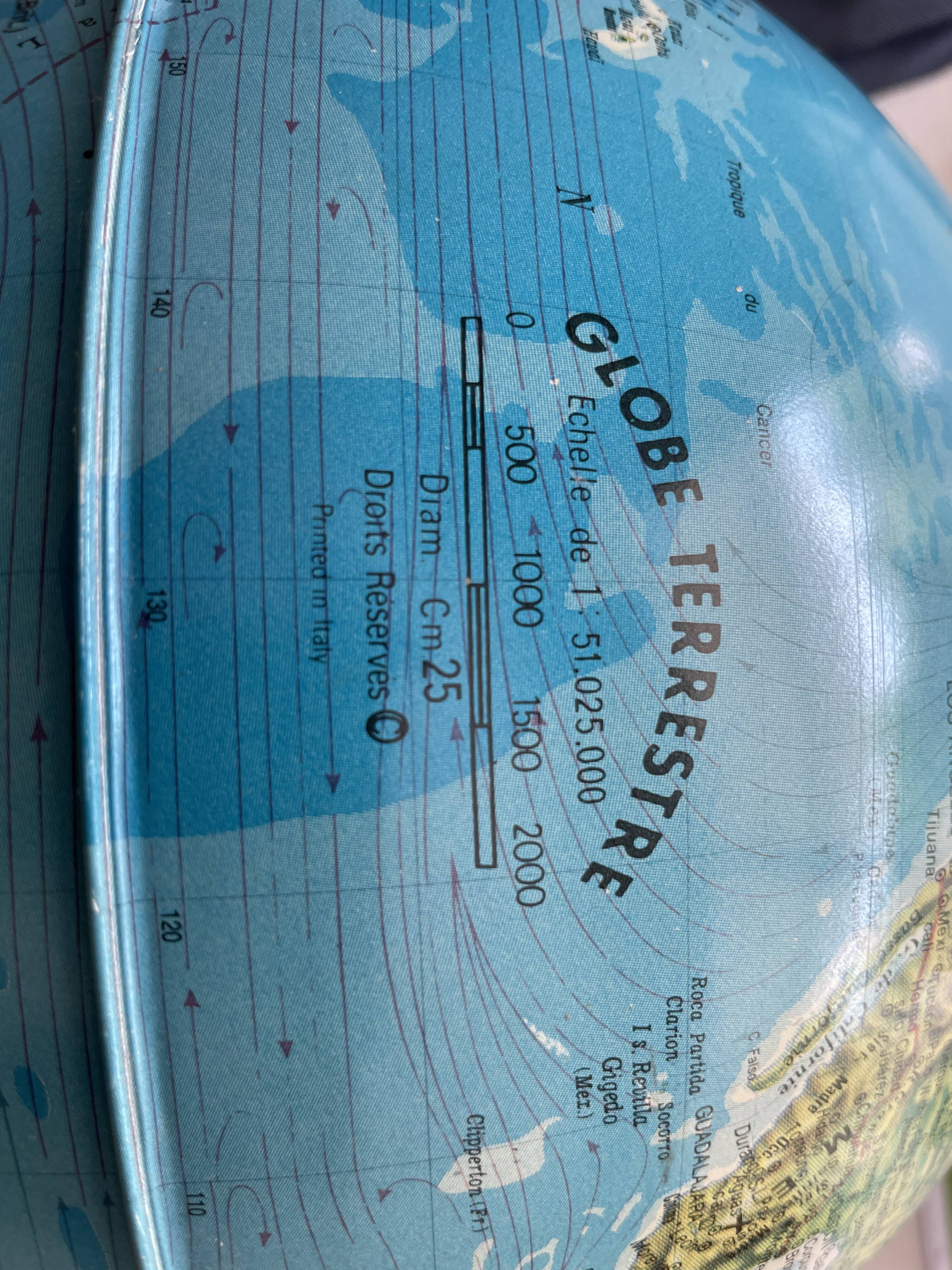 Tecnodidattica terrestrial globe