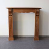 Oak fireplace mantel, Empire style.