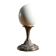Ostrich egg on brass base