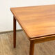 Extendable mid century teak dining table with pull out leaves, denmark, 1950s