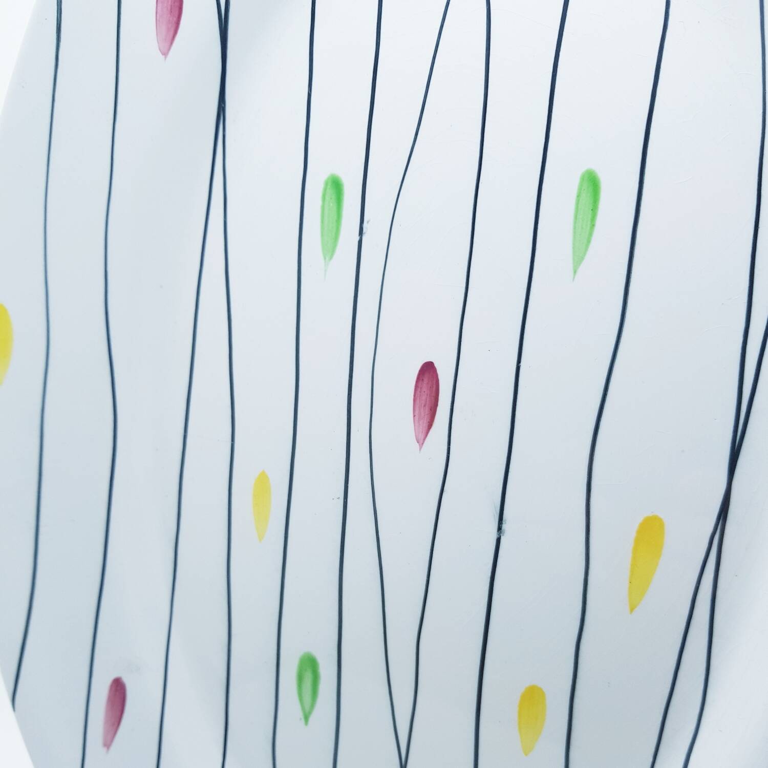 Mid century hand painted platter