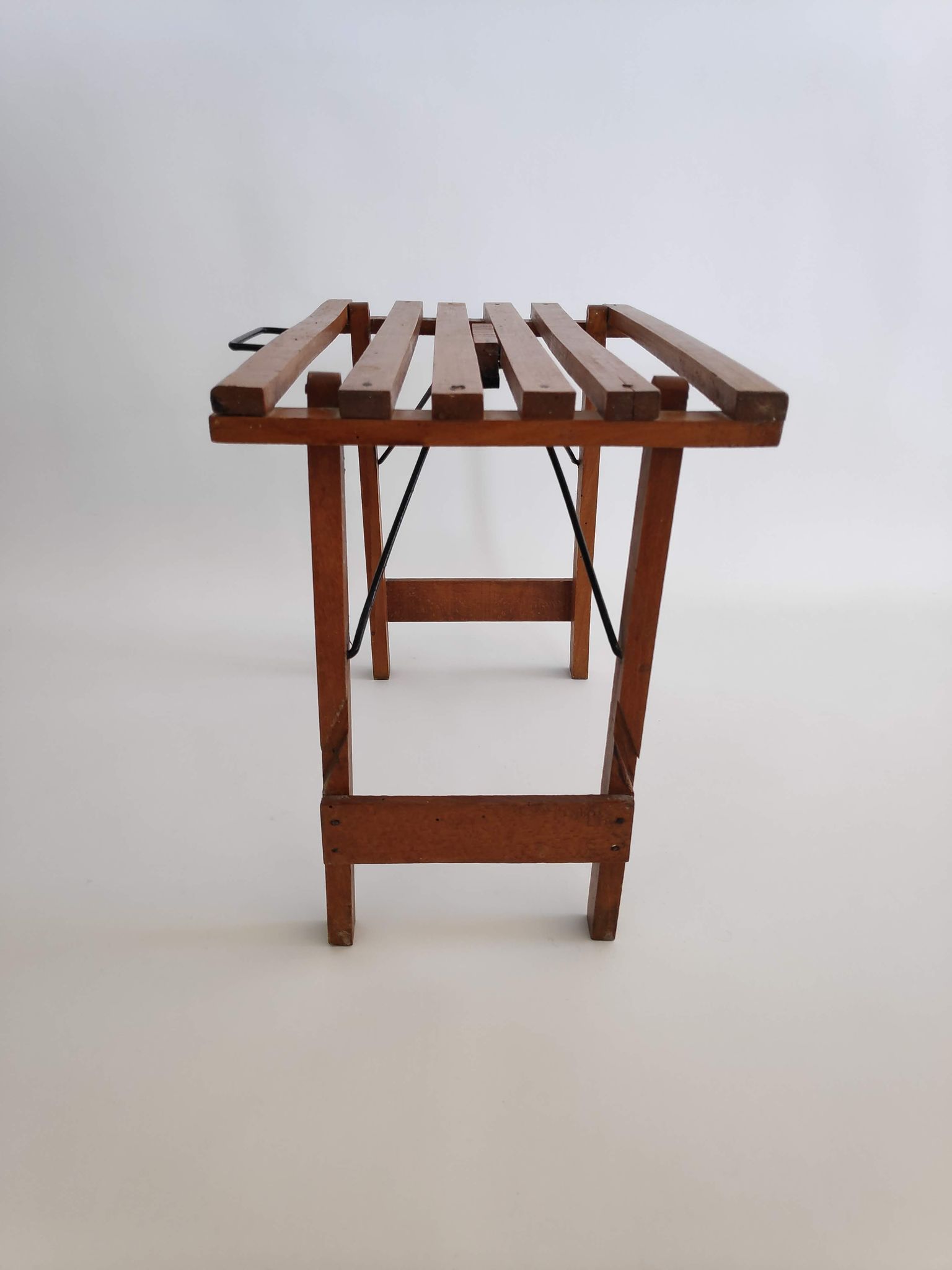 Wooden and metal  stool