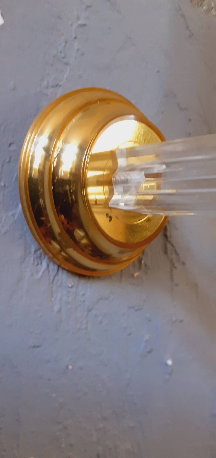 Vintage granite wall light from the 60s