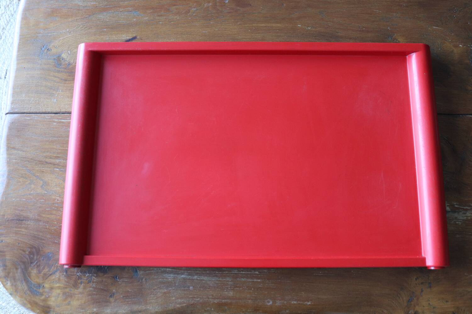 Folding tray Guzzini red – design Luigi Massoni – Italy, 1970s