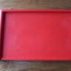 Plateau pliant Guzzini rouge – design Luigi Massoni – Italie, années 7
