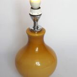 Mustard orange glass lamp base