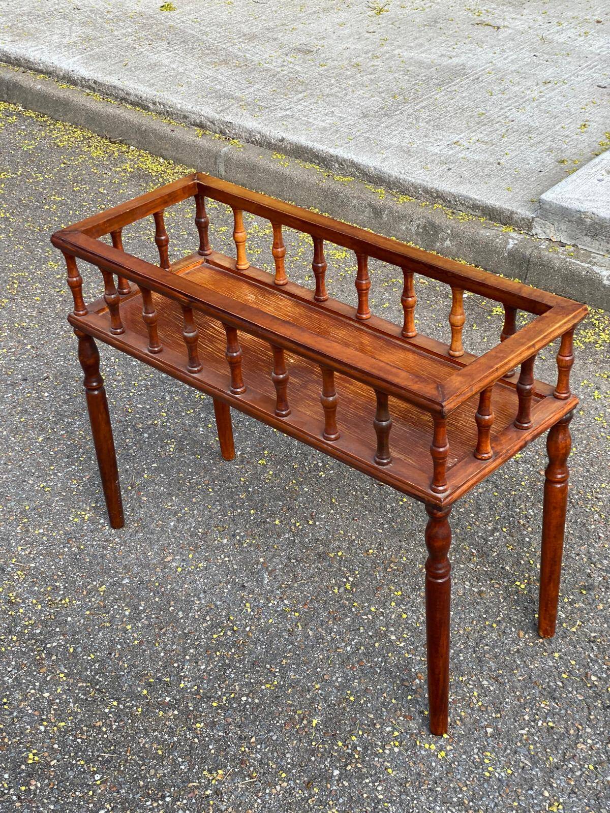 Carved solid wood planter from the 1980s.