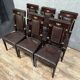 Série de 6 chaises Empire en acajou et bronze doré vers 1850