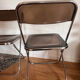 Set of 2 smoked Plexiglas chairs