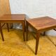 Mid Century Retro Vintage Teak Pair of Side Tables / Lamp Tables / Bedside