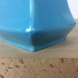 Roberto Rigon vase in blue ceramic