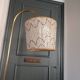 1950s reading lamp – Formica and gold metal