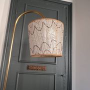 1950s reading lamp – Formica and gold metal