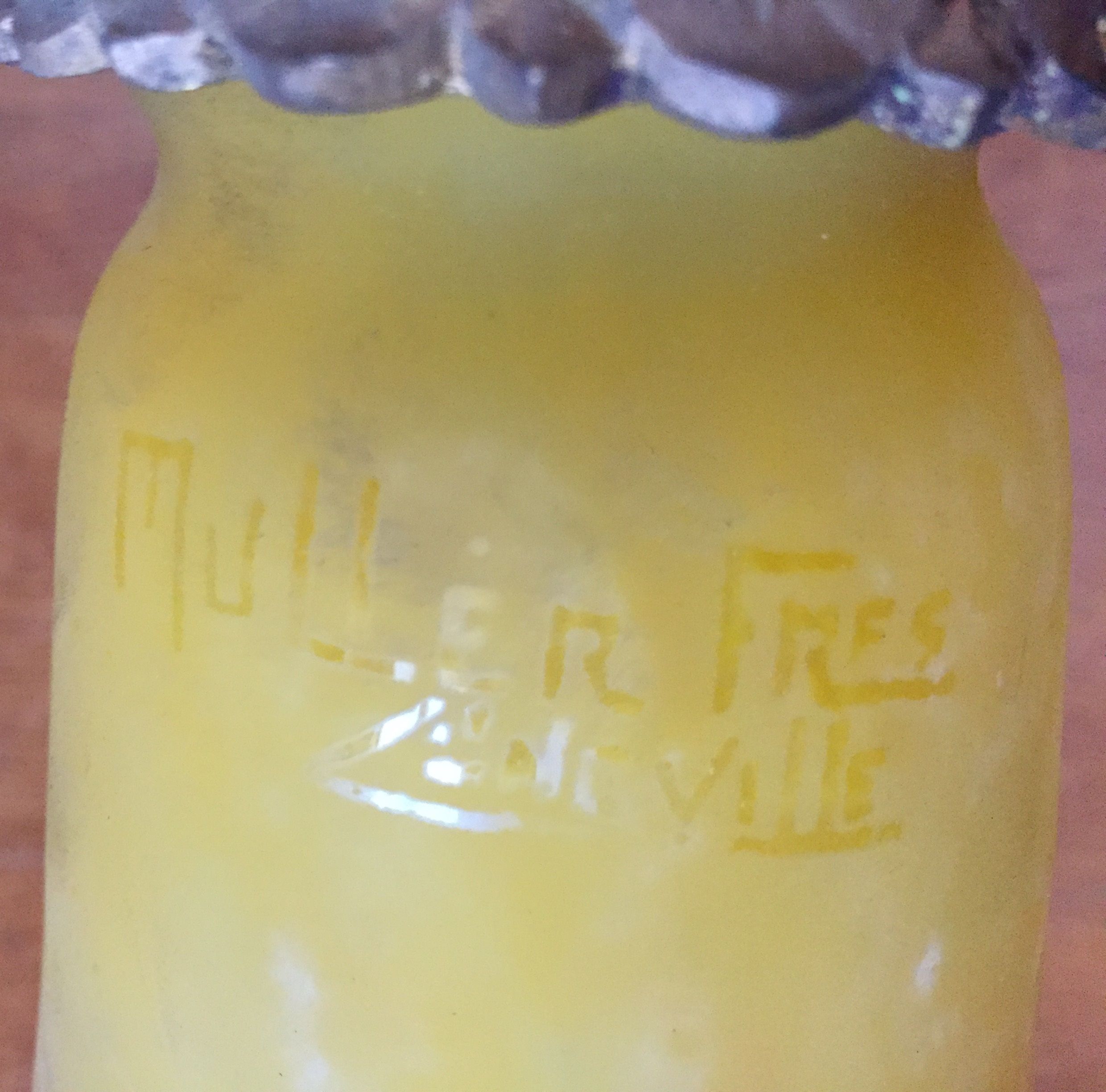 Muller chandelier era art nouveau