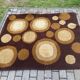 Vintage burgos dutch wool rug