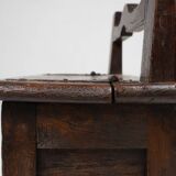 16th Century French wooden stool with storage and nice patina