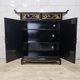 Vintage Chinese side table / cabinet / lacquered cabinet / bohemian