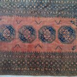 Afghan Carpet "Gül" Vintage – Wool – Exceptional Patina 205x132cm