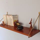 Scandinavian teak shelf from the 1960s