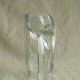 EWATER PITCHER CARAFE IN THICK GLASS WITH CUT-SIDE EFFECT